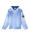 Stone Island Men's Compass Patch Hoodie In Blue