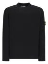 Stone Island Cotton Sweatshirt In Black