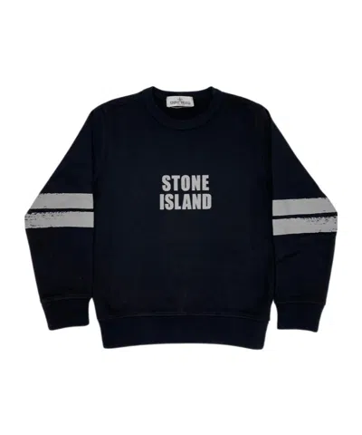 Stone Island Pullover Sweater In Black