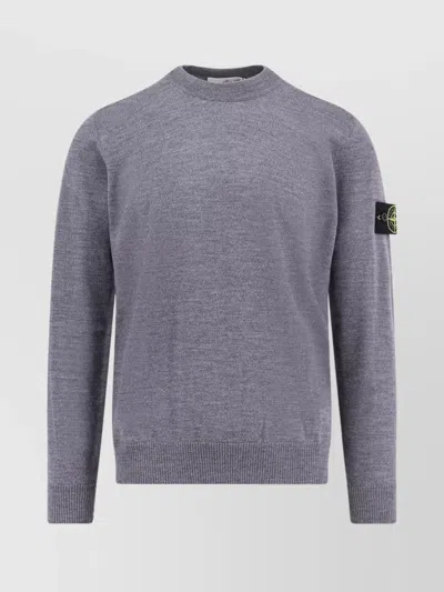 STONE ISLAND PURE WOOL CREW-NECK SWEATER