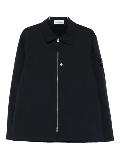 Stone Island Light Jacket Clothing In Black