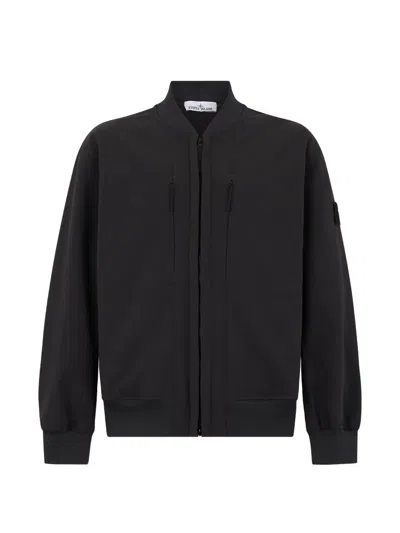 Stone Island Q100006 Soft Shell-r Bomber In Multi