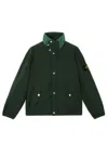 Stone Island Coach Jacket With Anti-drop And Snap Pockets In Green