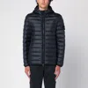 Stone Island Compass-logo Hooded Down Jacket In Blue