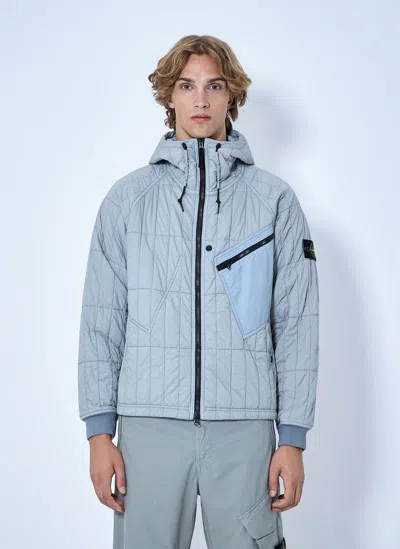 Stone Island 4100015 Ultralight Nylon Quilted-tc Jacket In Blue