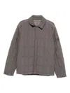 Stone Island Quilted Jacket In Gray
