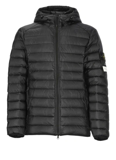 STONE ISLAND QUILTED JACKET WITH LOGO