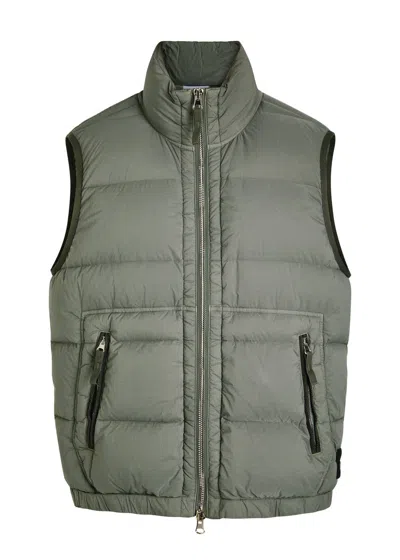 STONE ISLAND STONE ISLAND QUILTED LOGO-PATCH GILET