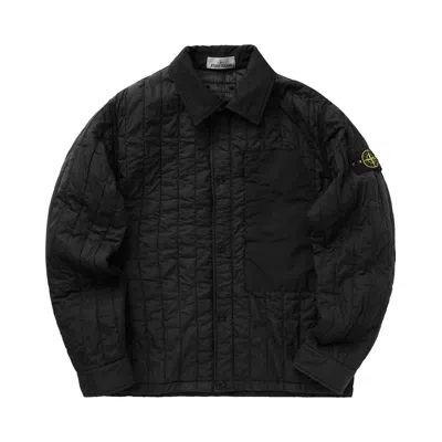 Pre-owned Stone Island Quilted Nylon Tela Jacket 'black' | Men's Size Xxl