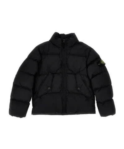 Stone Island Quilted Puffer Jacket In Black