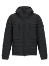 Stone Island Quilted Technical Down Jacket In Black