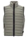 Stone Island Compass-badge Puffer Gilet In Gray