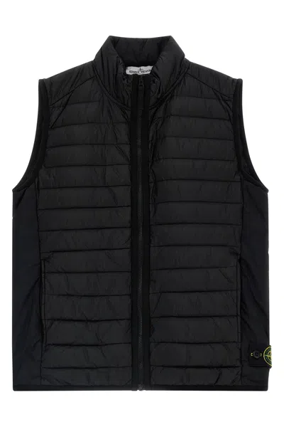 Stone Island Quilted Vest In Black