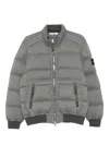 Stone Island Quilted Zip-front Jacket In Multi