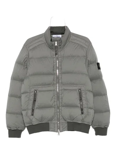 Stone Island Quilted Zip-front Jacket