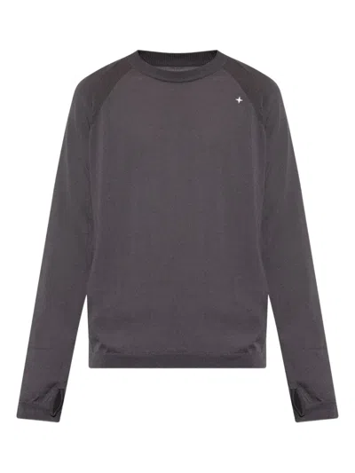 Stone Island Raglan-sleeve Jumper In Grey
