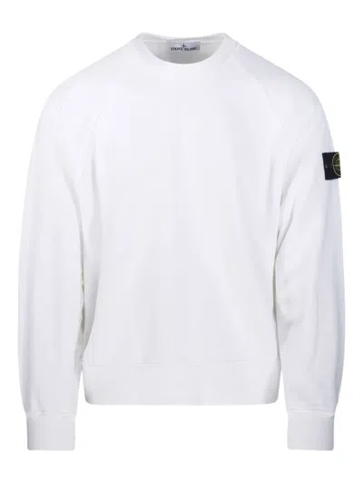 STONE ISLAND RAGLAN-SLEEVE PATCH SWEATSHIRT