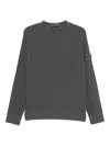 Stone Island Raglan-sleeve Wool Sweatshirt In Gray
