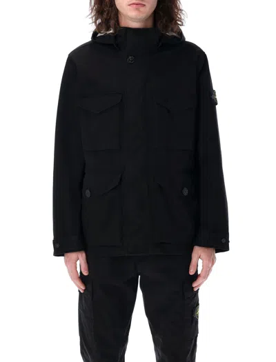 STONE ISLAND STONE ISLAND RASO GOMMATO HOODED JACKET