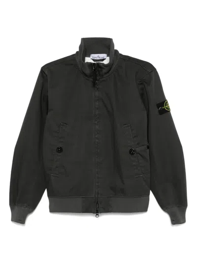 Stone Island Raso Gommato Jacket In Grey