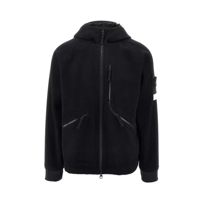 STONE ISLAND RATEEN CLOTH BLOUSON JACKET