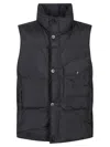Stone Island Rds Down Vest In Black
