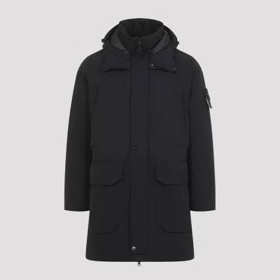Stone Island Men's Chaqueta Larga Plumas In Blue