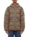 Stone Island Real Down Jacket In Brown