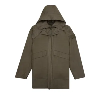 Pre-owned Stone Island Real Down Jacket 'military Green' | Men's Size M