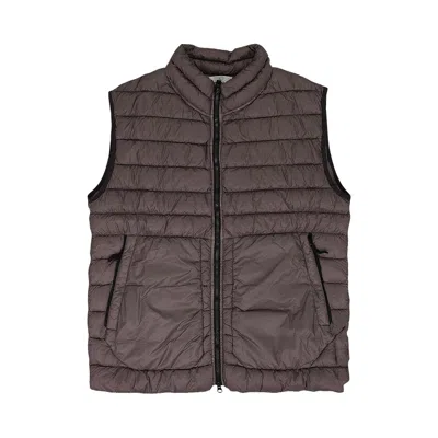 Pre-owned Stone Island Real Down Sleeveless Vest 'brown' | Men's Size Xxl