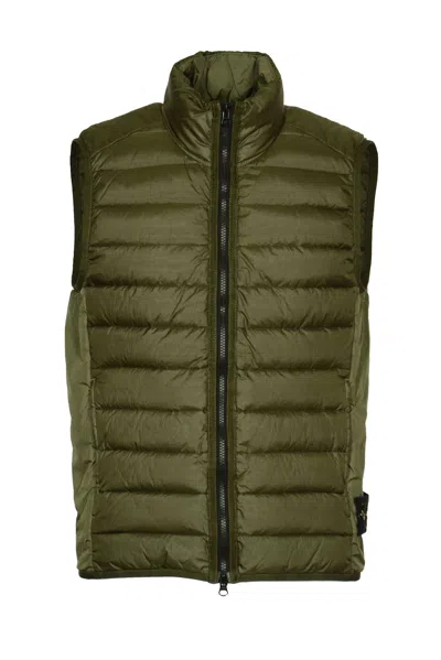 Stone Island Realdown Gilet In Green