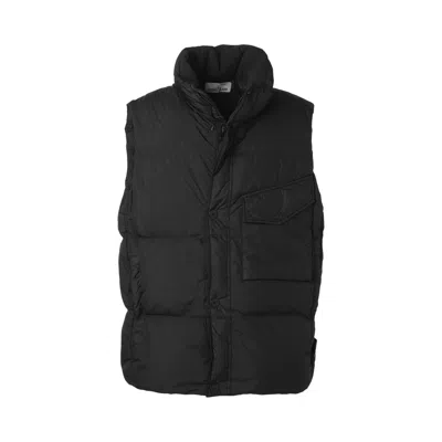 Pre-owned Stone Island Recycled Light Nylon Down Vest 'black' | Men's Size M
