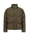 Stone Island Wind-resistant Padded Bomber Jacket In Green