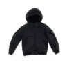 Stone Island Recycled Nylon Down Jacket Kids In Black