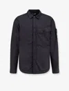 Stone Island Black Garment-dyed Insulated Jacket In Black