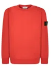Stone Island Sweatshirt 6100044 In Cotton In Red