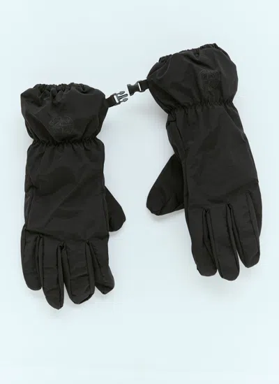 Stone Island Regenerated Nylon Gloves In Black