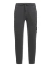 Stone Island Compass-patch Drawstring Track Pants In Grey