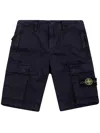 Stone Island Regular Bermuda Trousers In Blue