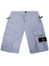 Stone Island Regular Bermuda Trousers In Blue