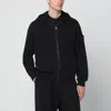 Stone Island Regular Black Zip Sweatshirt In Black