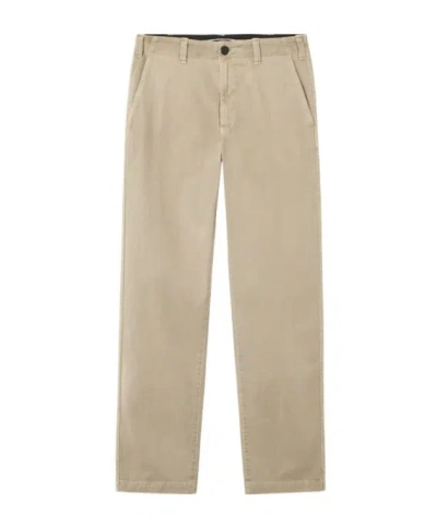 Stone Island Regular-fit Chino Pants With Pockets And Compass Patch In White