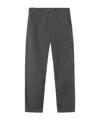 Stone Island Regular-fit Chino Trousers With Natural Weather Protection In Gray