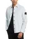 Stone Island Regular Fit Corduroy Overshirt In Sky Blue