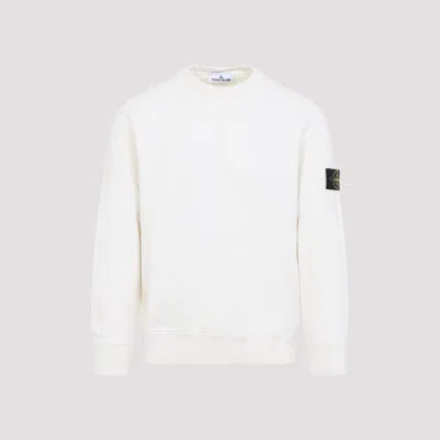 Stone Island Regular Fit Crew Neck Sweatshirt With Elasticated Edges In Pink