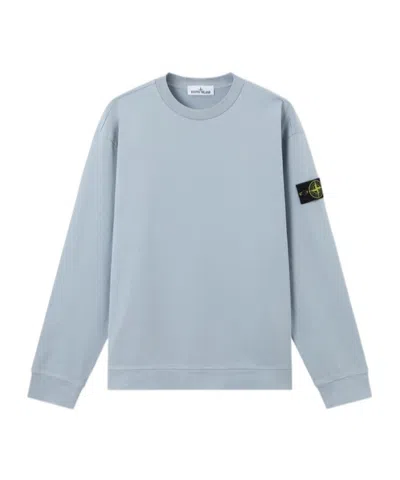 Stone Island Regular Fit Crewneck Sweatshirt In Blue