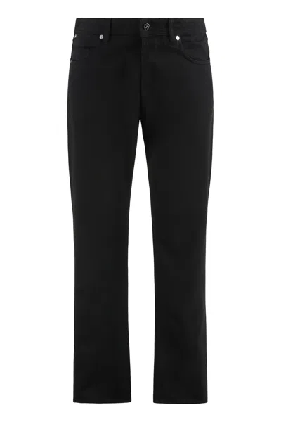 Stone Island Regular Fit Denim Pants In Black