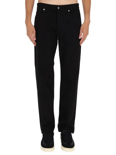 Stone Island Regular-straight-fit Five-pocket Jeans Light Bull Denim-tc In Black