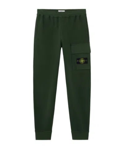 Stone Island Regular-fit Joggers With Bellows Leg Pocket In Green