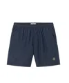 Stone Island Regular Fit Mid-length Swim Trunks With Pockets In Blue